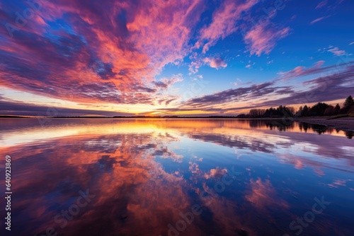 the most amazing morning sky you can imagine with vibrant colors - background stock concepts