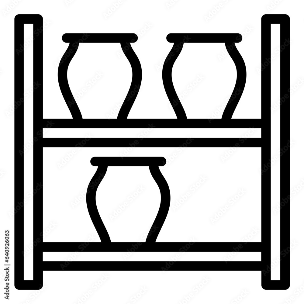 Fototapeta premium Dry Rack outline icon