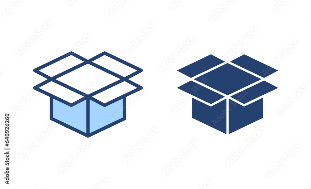 Box icon vector. box sign and symbol, parcel, package Box icon vector. box sign and symbol, parcel, package