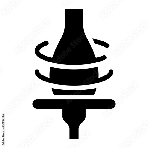 Clay Crafting solid glyph icon