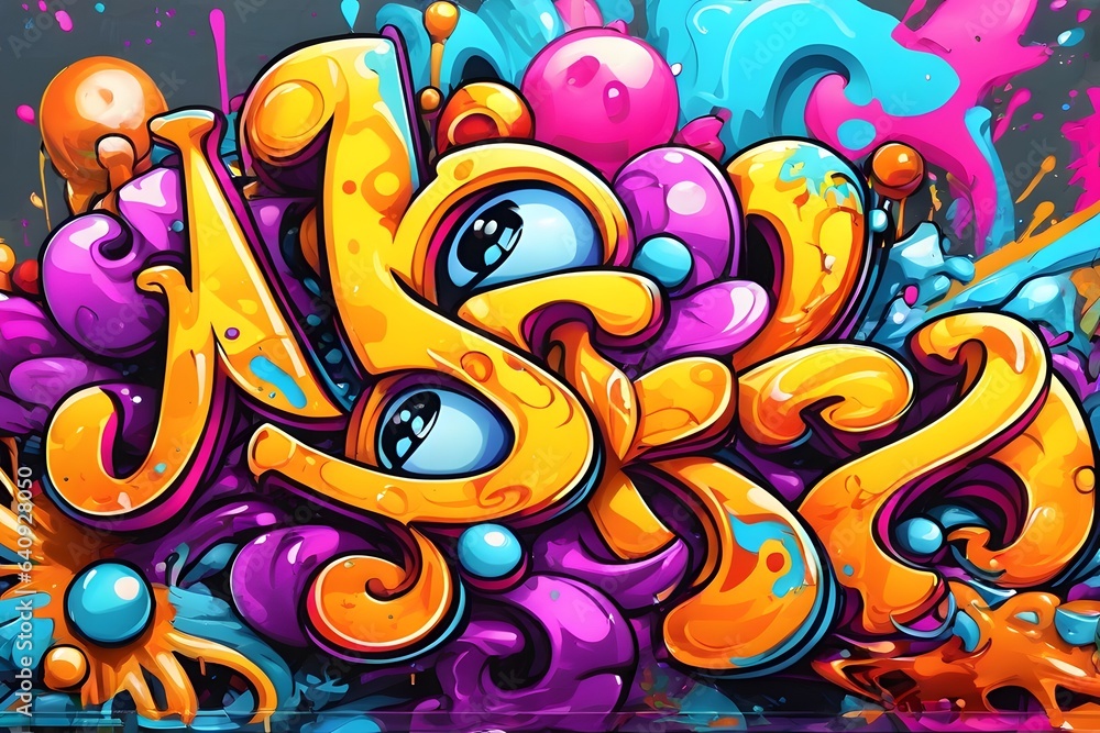 Cartoon Graffiti Wallpaper, Cartoon Graffiti Background, Cartoon