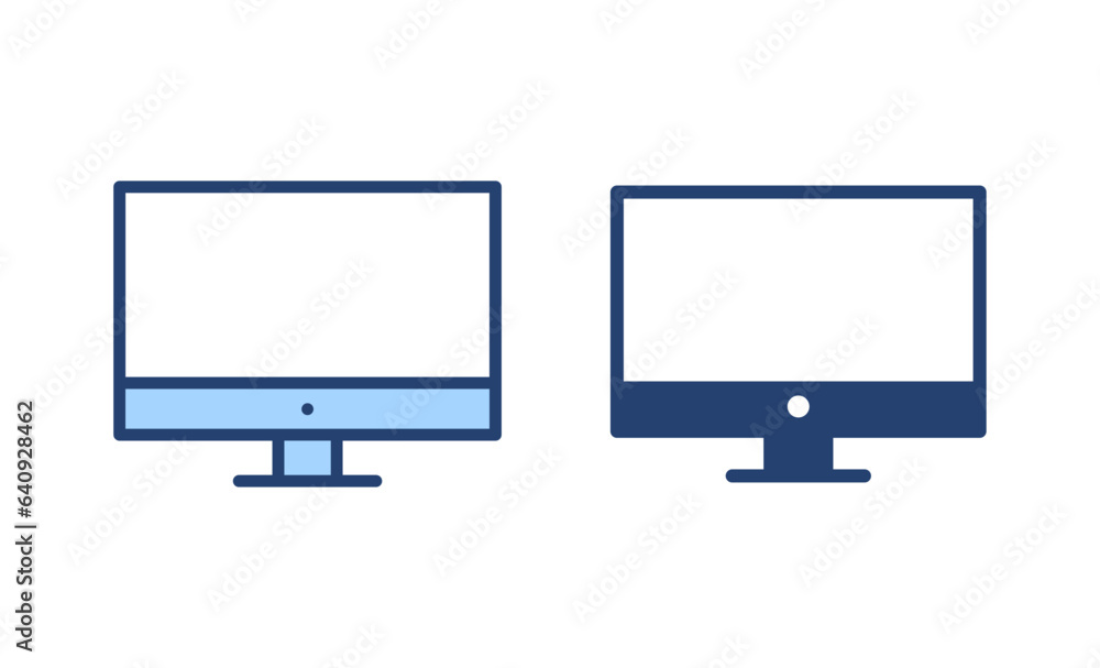 Computer icon vector. computer monitor sign and symbol Computer icon vector. computer monitor sign and symbol