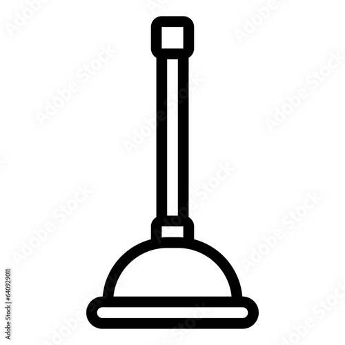 Plunger outline icon