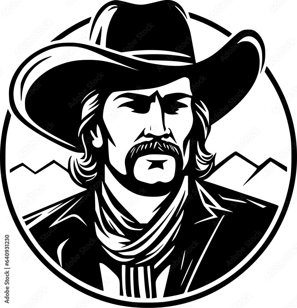 Western - High Quality Vector Logo - Vector illustration ideal for T-shirt graphic Western - High Quality Vector Logo - Vector illustration ideal for T-shirt graphic