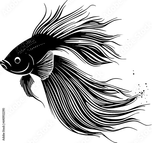 Fish | Minimalist and Simple Silhouette - Vector illustration
