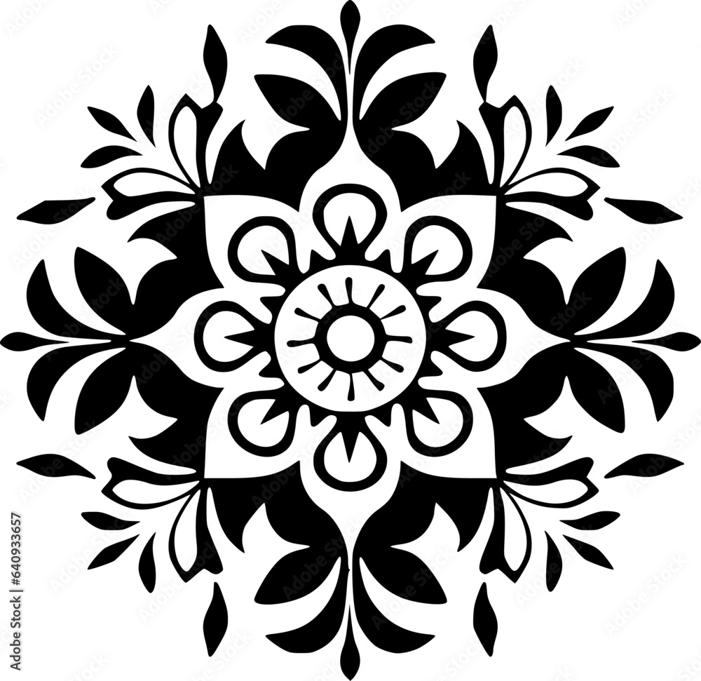 Fototapeta premium Mandala - Minimalist and Flat Logo - Vector illustration