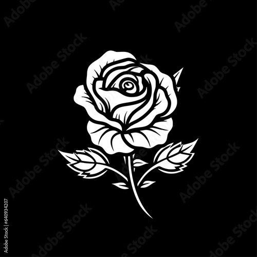 Rose - High Quality Vector Logo - Vector illustration ideal for T-shirt graphic
