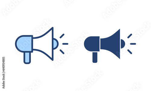 Megaphone icon vector. Loudspeaker sign and symbol