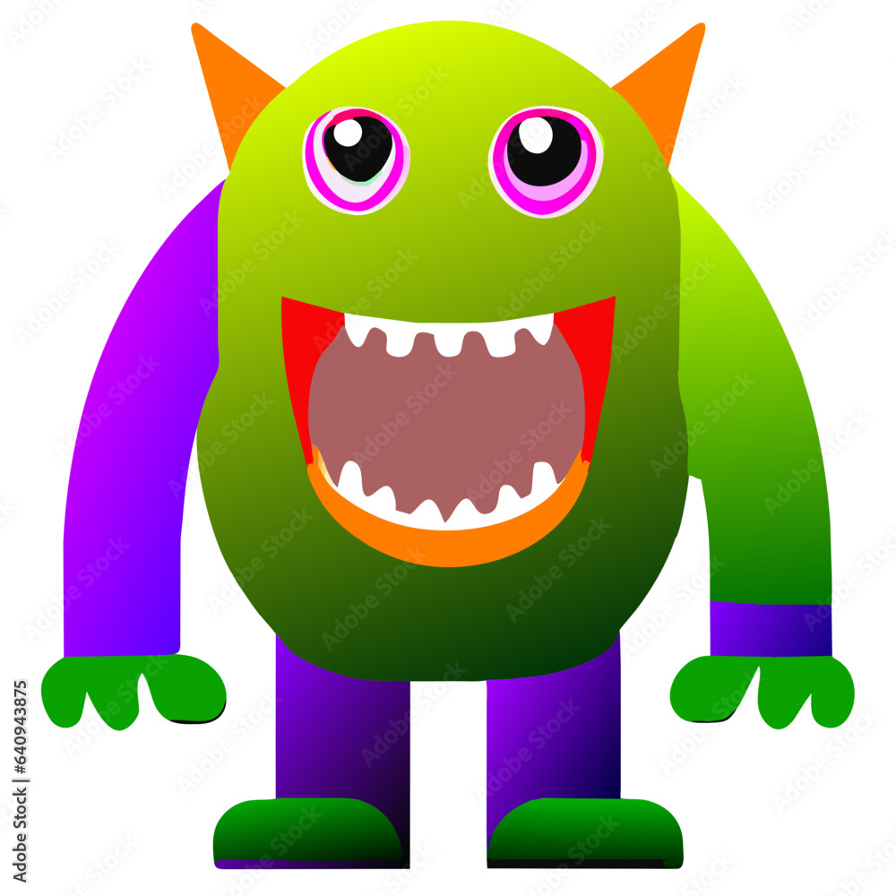 Fototapeta premium monster cartoon 