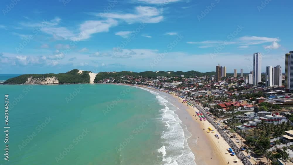 Amazing aerial view of Ponta Negra Beach in Natal city, Rio Grande do Norte, Brazil Amazing aerial view of Ponta Negra Beach in Natal city, Rio Grande do Norte, Brazil