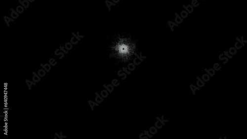 Bullet hole impacts and debris particles with alpha channel for easy compositing, three versions, 4k 24p, great for special effects shots