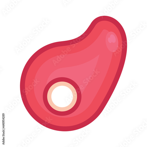 raw steak illustration