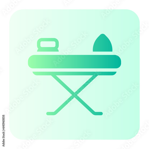ironing board gradient icon