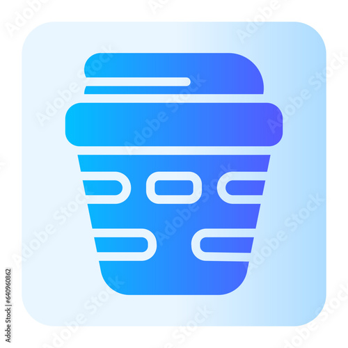 laundry basket gradient icon