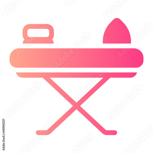 ironing board gradient icon