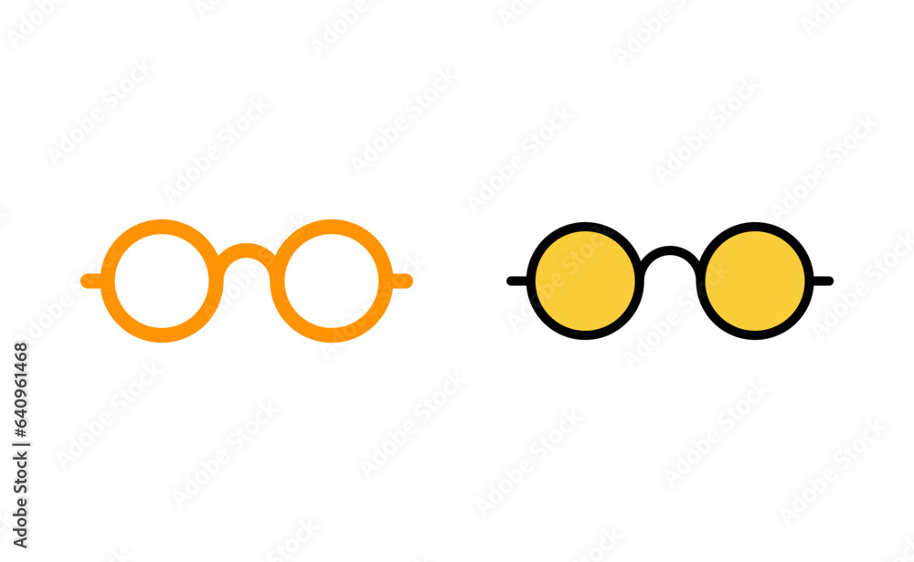 Glasses icon set for web and mobile app. Glasses sign and symbol Glasses icon set for web and mobile app. Glasses sign and symbol