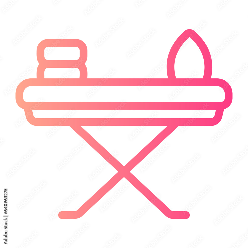 ironing board gradient icon ironing board gradient icon