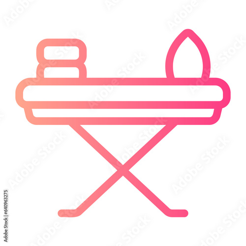 ironing board gradient icon
