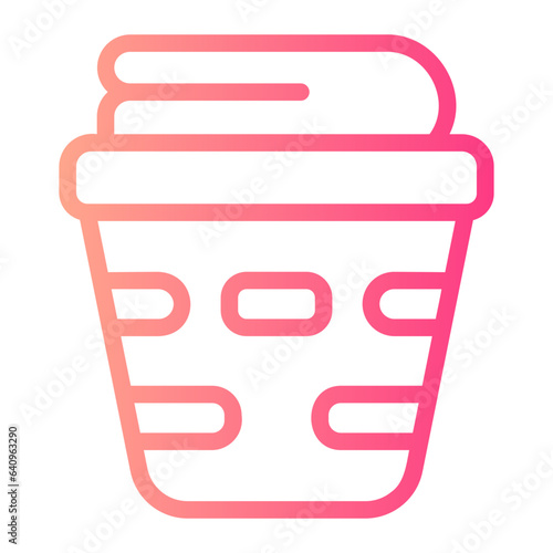 laundry basket gradient icon