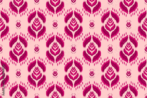 Ethnic ikat seamless pattern in tribal. American, Mexican style. Aztec geometric ornament print. Design for background, wallpaper, illustration, fabric, clothing, carpet, textile, batik, embroidery.