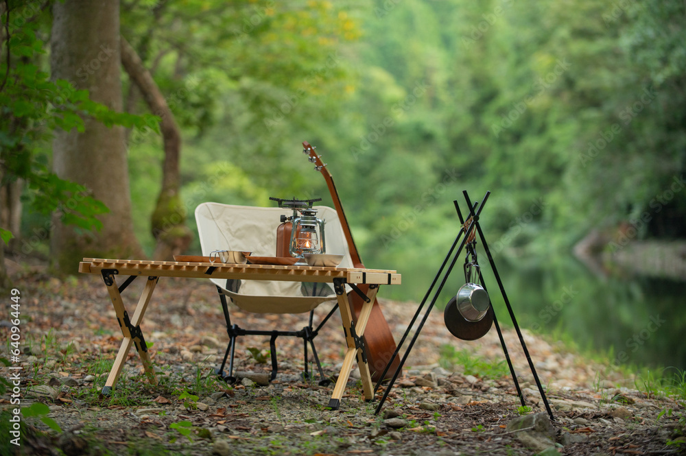 清流とキャンプ
