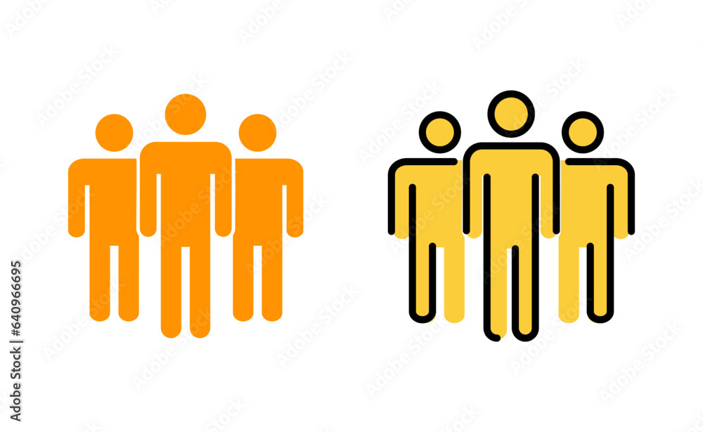 People icon set for web and mobile app. person sign and symbol. User Icon vector People icon set for web and mobile app. person sign and symbol. User Icon vector