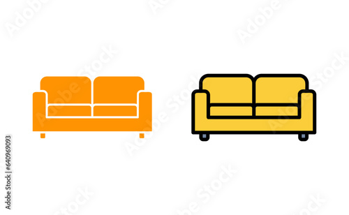 Sofa icon set  for web and mobile app. sofa sign and symbol. furniture icon