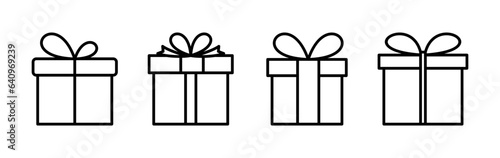 Gift icon vector. gift box icon. birthday gift