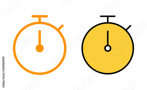 stopwatch icon set for web and mobile app. Timer sign and symbol. Countdown icon. Period of time