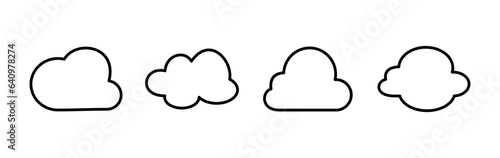 Cloud icon vector. cloud data. cloud services