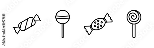 Candy icon vector. candy vector icon