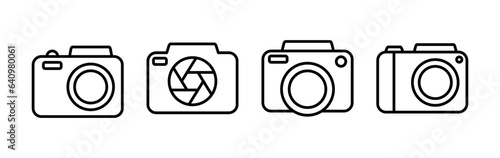 Camera Icon in trendy flat style isolated. Camera symbol web site design