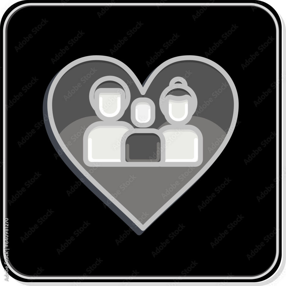 Icon Loves. related to Family symbol. simple design editable. simple illustration Icon Loves. related to Family symbol. simple design editable. simple illustration