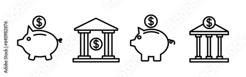 Bank icon vector. bank icon symbol