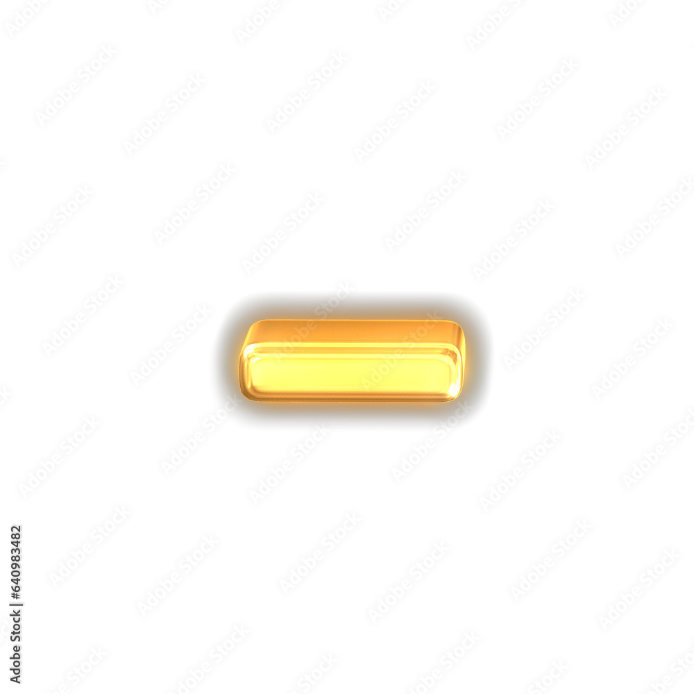 Symbol made of glowing gold Symbol made of glowing gold
