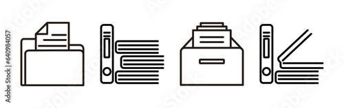 Archive icon vector. archive storage icon vector. folders icon.