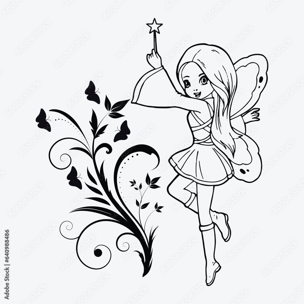 Obraz premium wings with patches for t-shirts and other uses