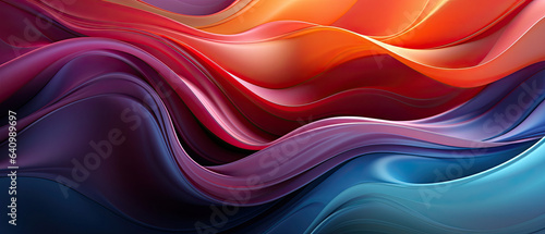 Abstract colorful bold colors and gradients waves texture background.generative ai photo