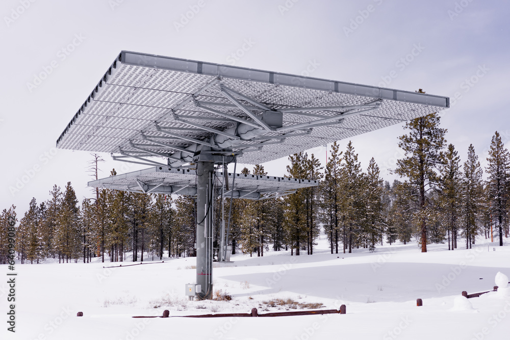 Fototapeta premium ski resort in the mountains