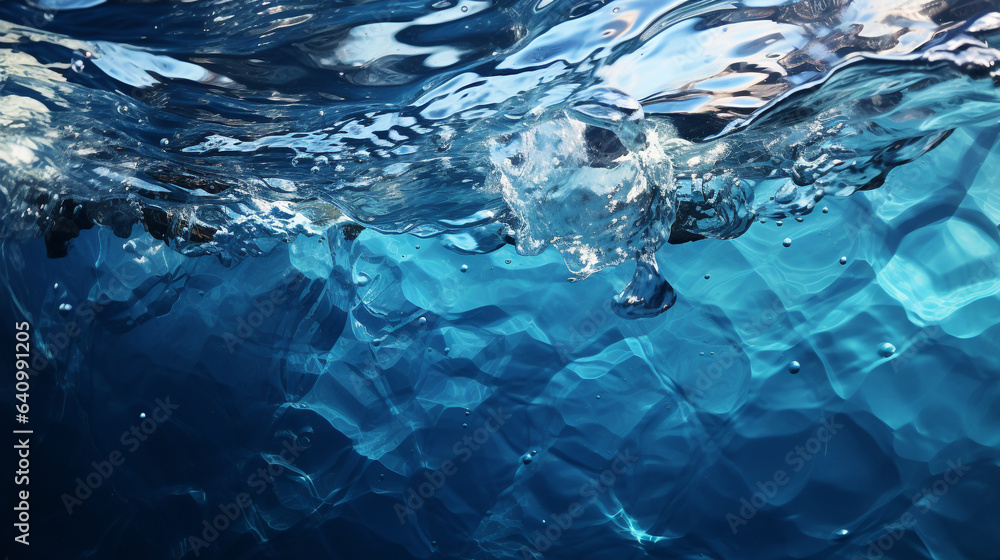 Blue fresh water background Blue fresh water background