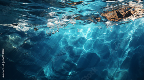Blue fresh water background