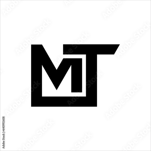 MT Logo Design Template Vector Graphic Branding Element.