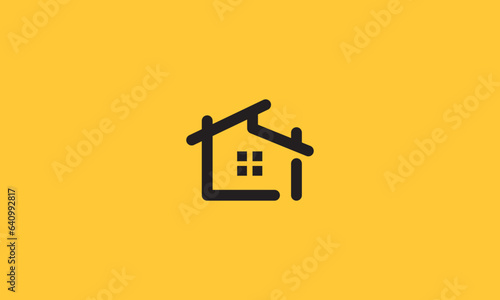 LI homes logo. letter l with i forming house . clean and creative logo design . vector illustration