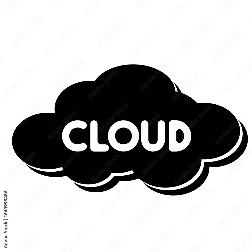 cloud computing concept illustration, cloud cloud computing concept illustration, cloud