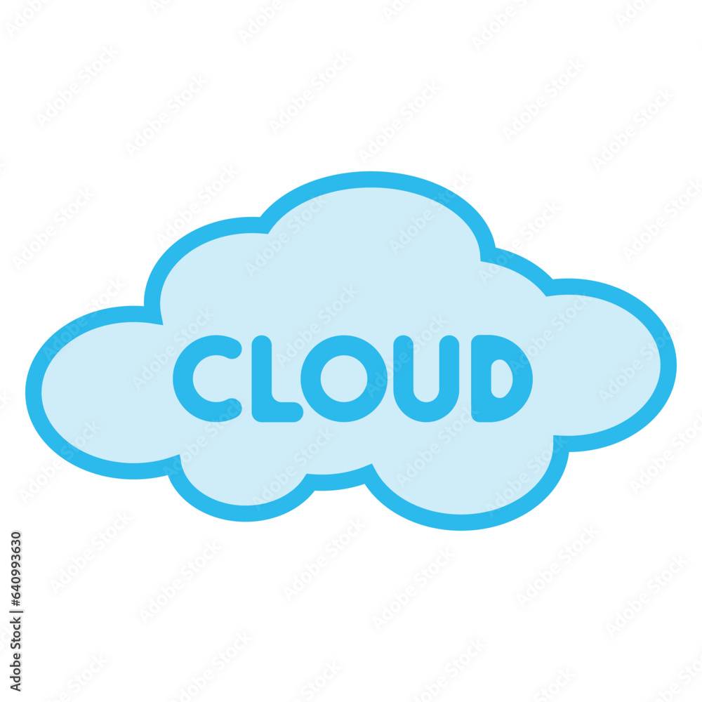 cloud computing concept illustration, cloud cloud computing concept illustration, cloud