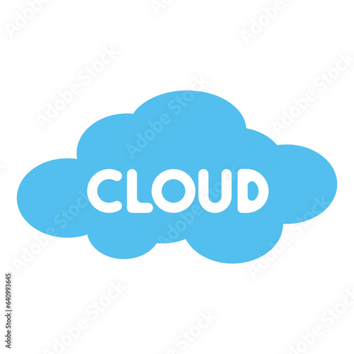 cloud computing concept illustration, cloud