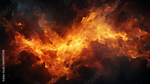 Blazing fire background