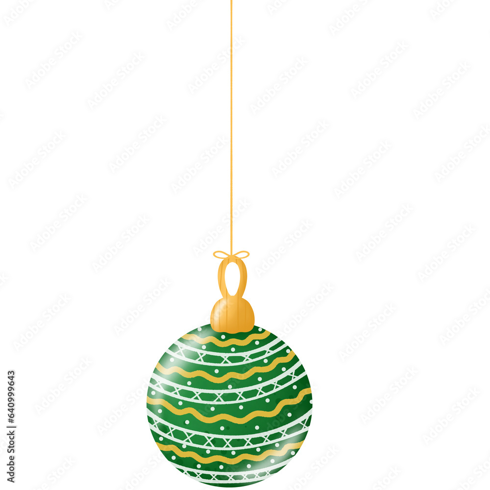Balls to decorate the heel of the Christmas tree. cute drawing used as an illustration Balls to decorate the heel of the Christmas tree. cute drawing used as an illustration