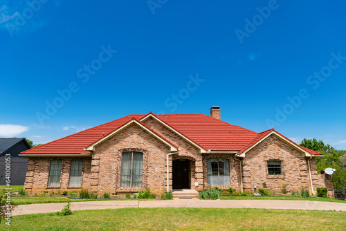 Wallpaper Mural architecture concept. property in neighborhood. residential building house outdoor. architectural design. residence architecture. suburban house architecture. modern cottage house. america home Torontodigital.ca