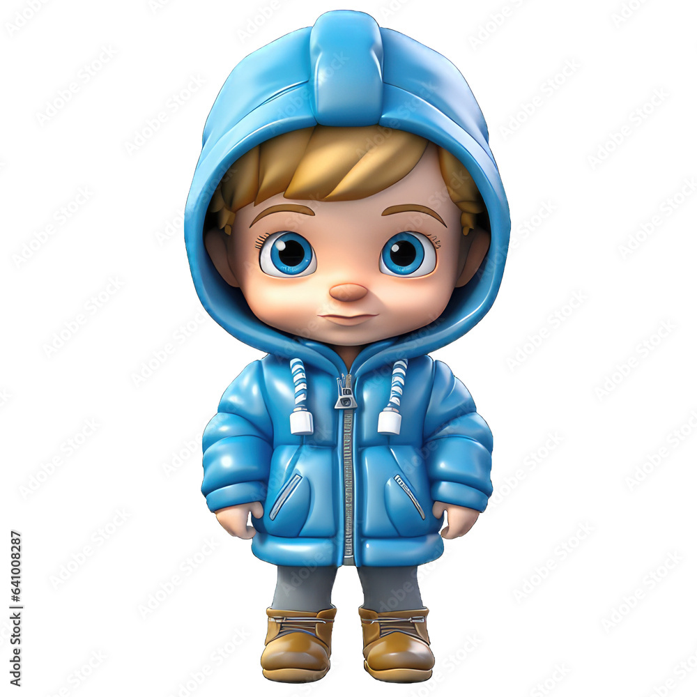 cute 3d character boy wearing a winter jacket clothes transparent background png, winter bot png cute 3d character boy wearing a winter jacket clothes transparent background png, winter bot png